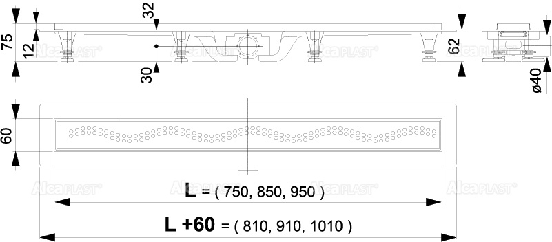 AlcaPlast APZ8-Simple 850-2