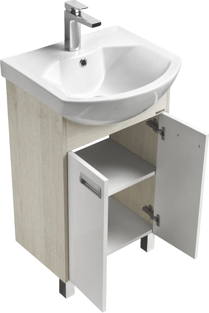 Тумба с раковиной Aquaton Смайл 50 - 3