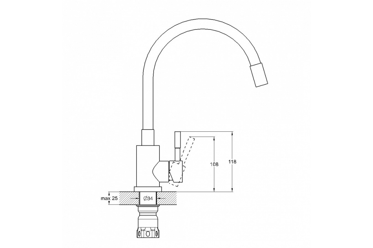 Смеситель G-lauf-EZA4-F090GY (2)