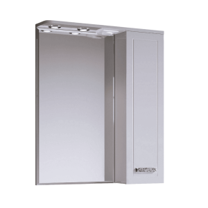 Шкаф-зеркало Vittoria 60 2-01 (белый, правый)