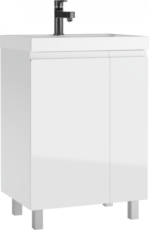Тумба в раковиной Домино Classica 60 Graffo без ящика белый глянец