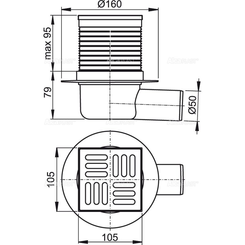 Душевой трап AlcaPlast-APV31 (2)