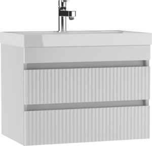 Тумба с раковиной подвесная Айсберг-Unit 70 Бриз с двумя ящиками В2