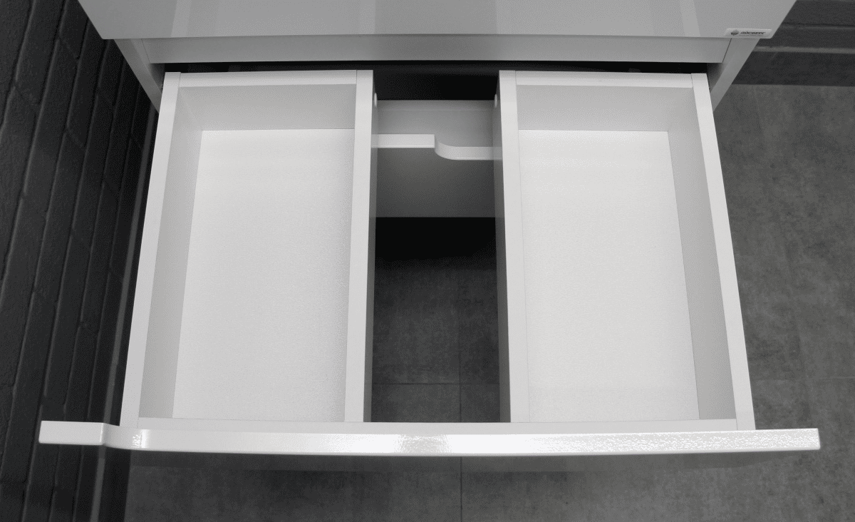 Тумба с раковиной Айсберг-Unit 60 Веста с двумя ящиками В2 подвесная (5)