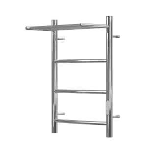 Полотенцесушитель Point Афина PN04846P П3 400x600 с полкой, диммер справа, хром (2)