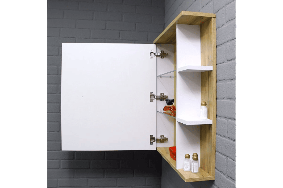 Шкаф-зеркало Домино-Fortuna 60 левый (5)