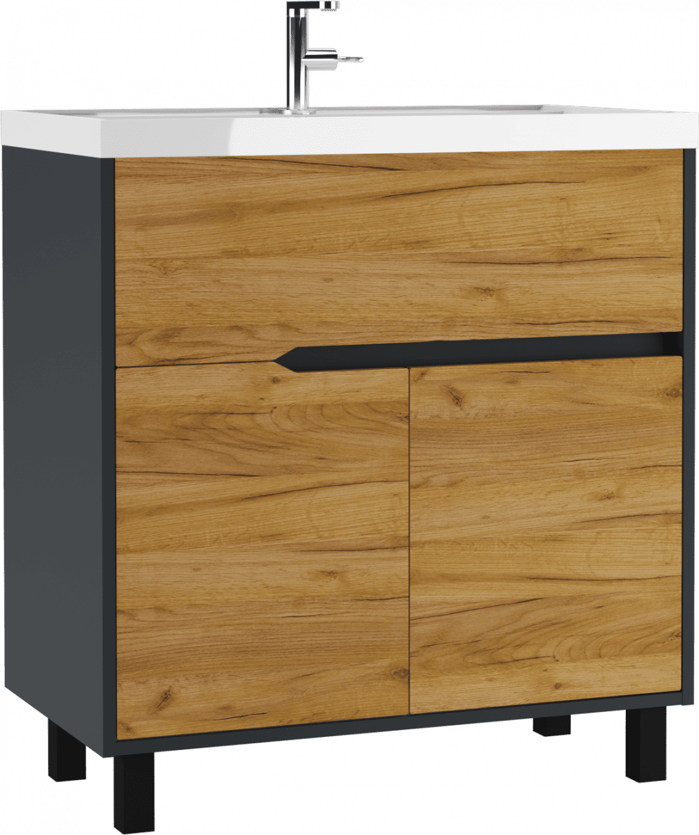 Тумба с раковиной Домино Classica 80 Karat Вотан В1