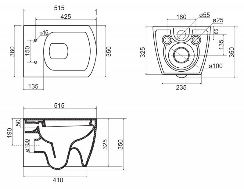 Унитаз BelBagno CARINA BB514CHR (5)