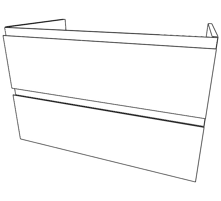 Тумба с раковиной Classica 80 Graffo светло-серый матовый В2 (5)