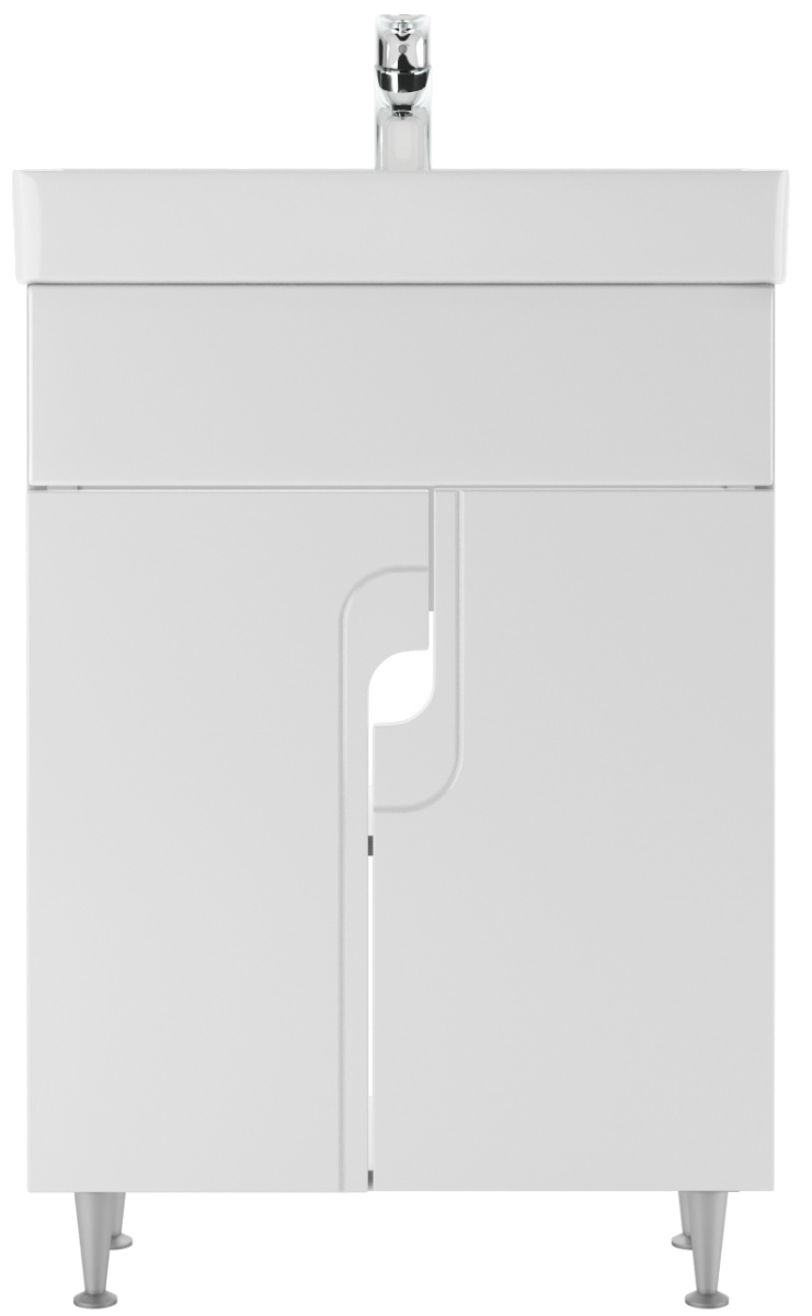 Тумба с раковиной Айсберг Енисей 60 Лилия без ящика (2)