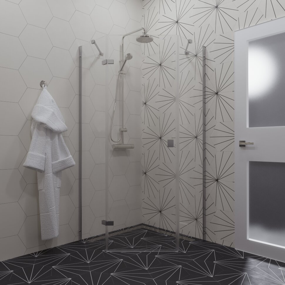 Душевое ограждение Сигма-Хром 90x90 (4)