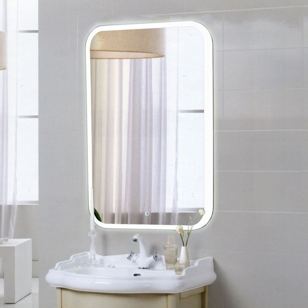 Зеркало с подсветкой Calypso Glamour Led 50x70 с подогревом [Прямоугольное, Сенсор, ЗЛП490]