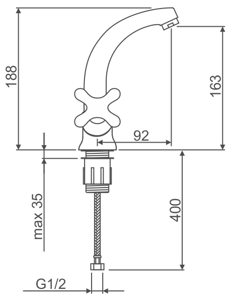 Смеситель для раковины Swes 2XKEC2 (5)