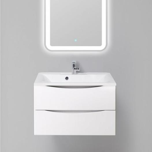 Тумба с раковиной BelBagno MARINO [80, Белый, Глянец, MARINO-800-2C-SO-BL-P]