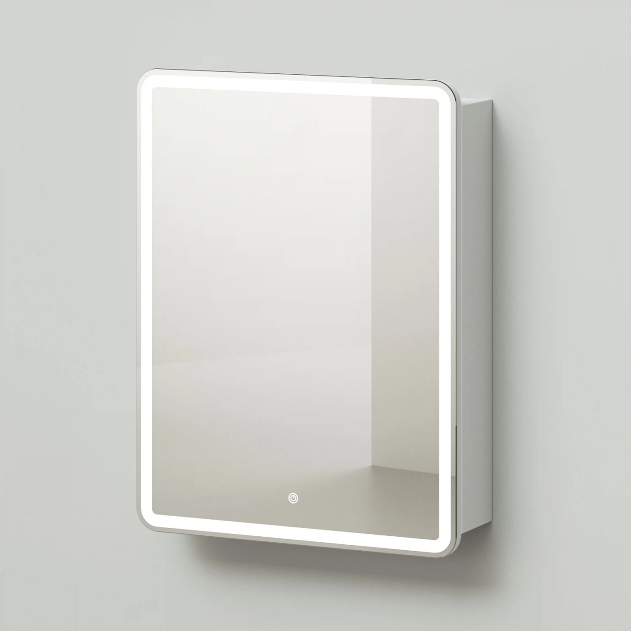 Зеркало-Шкаф Itana Miro [60, Прямоугольное, Белый, Сенсор, 4657773600799]