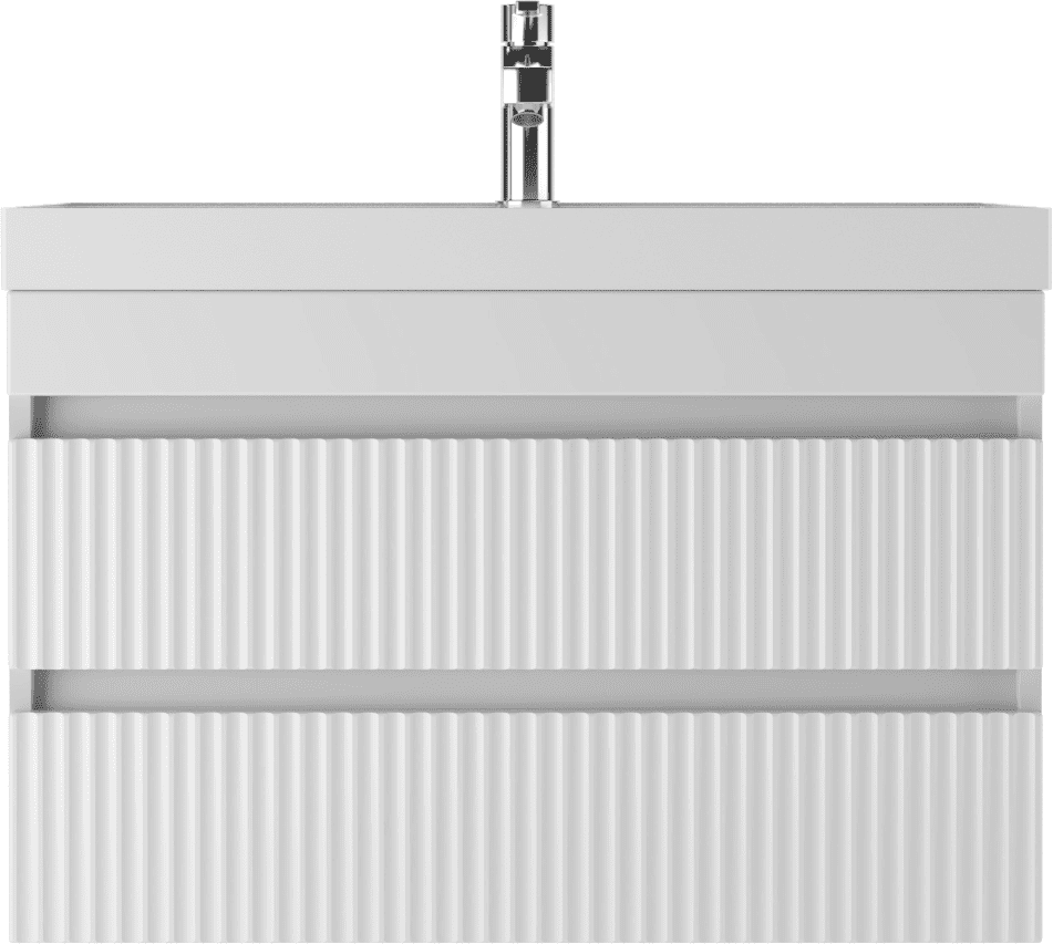 Тумба подвесная Айсберг-UNIT 80 Бриз с двумя ящиками В2 (2)
