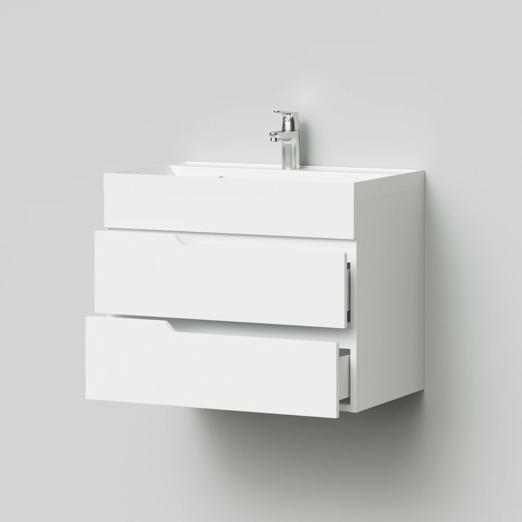 Тумба с раковиной подвесная Itana Alexa 70 (2)