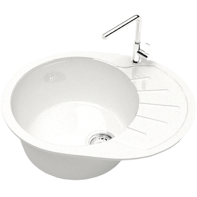 Кухонная мойка Bergg Z10 B010Q001 Белый лед (2)