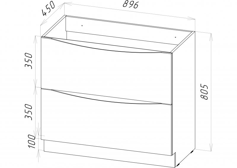 Тумба с раковиной BelBagno Marino 90  - 1