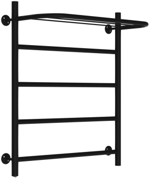 Полотенцесушитель  электрический  чёрный лесенка с полкой 500х600 TEL65060-2