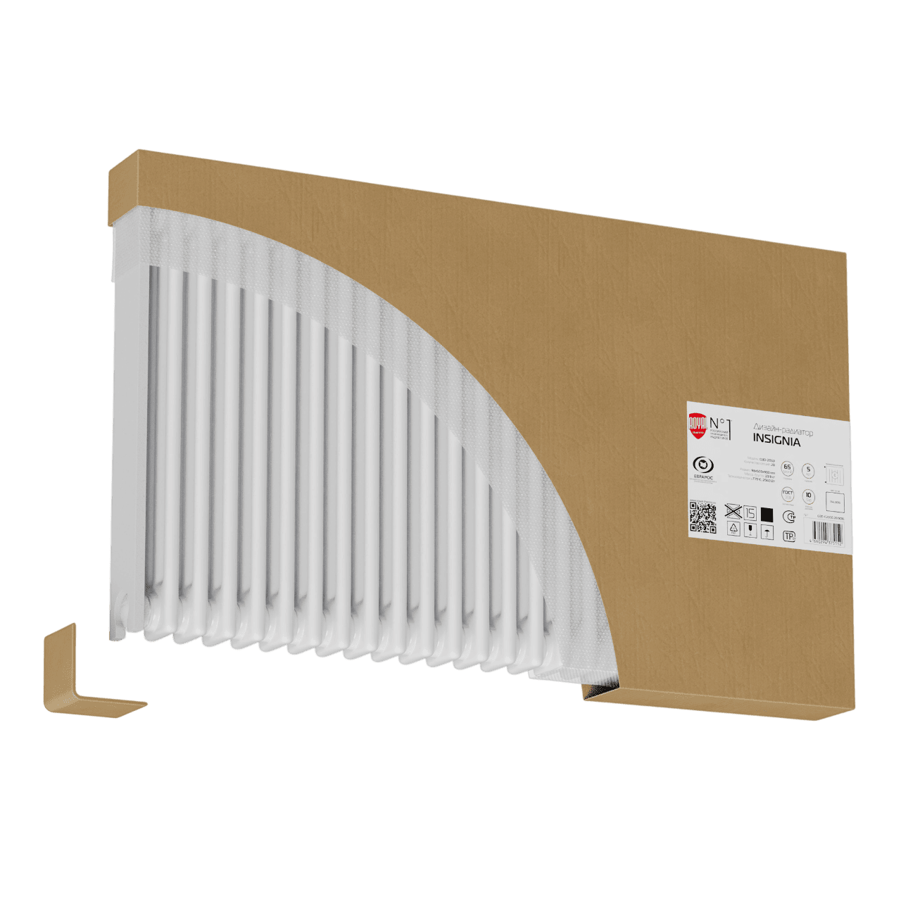 Дизайн-радиатор Royal Thermo Insignia C3050 - 18 секц. RAL9016 (4)