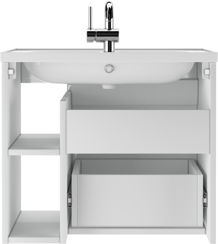 Тумба с раковиной Alba 60 Агата c 1 ящиком B1 (4)