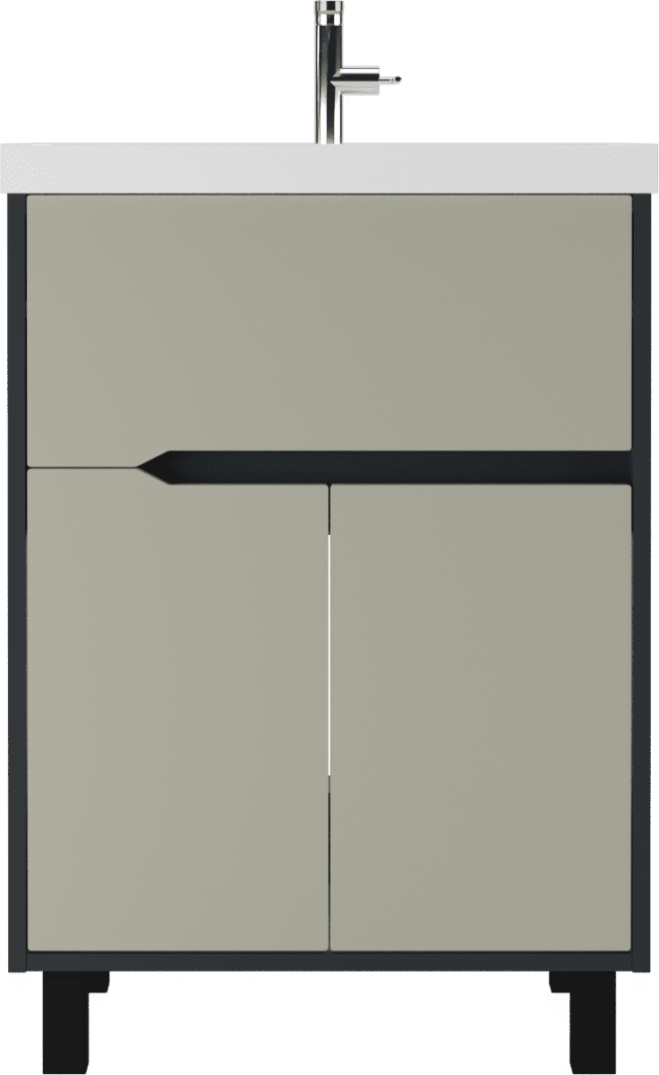 Тумба с раковиной Домино Classica 60 Karat Серый тауп В1 (3)