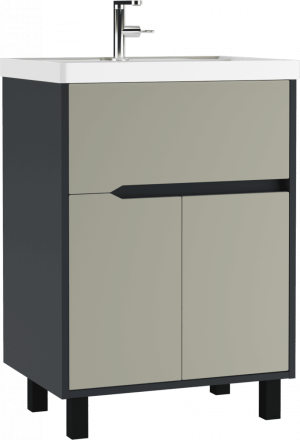 Тумба с раковиной Домино Classica 60 Karat Серый тауп В1