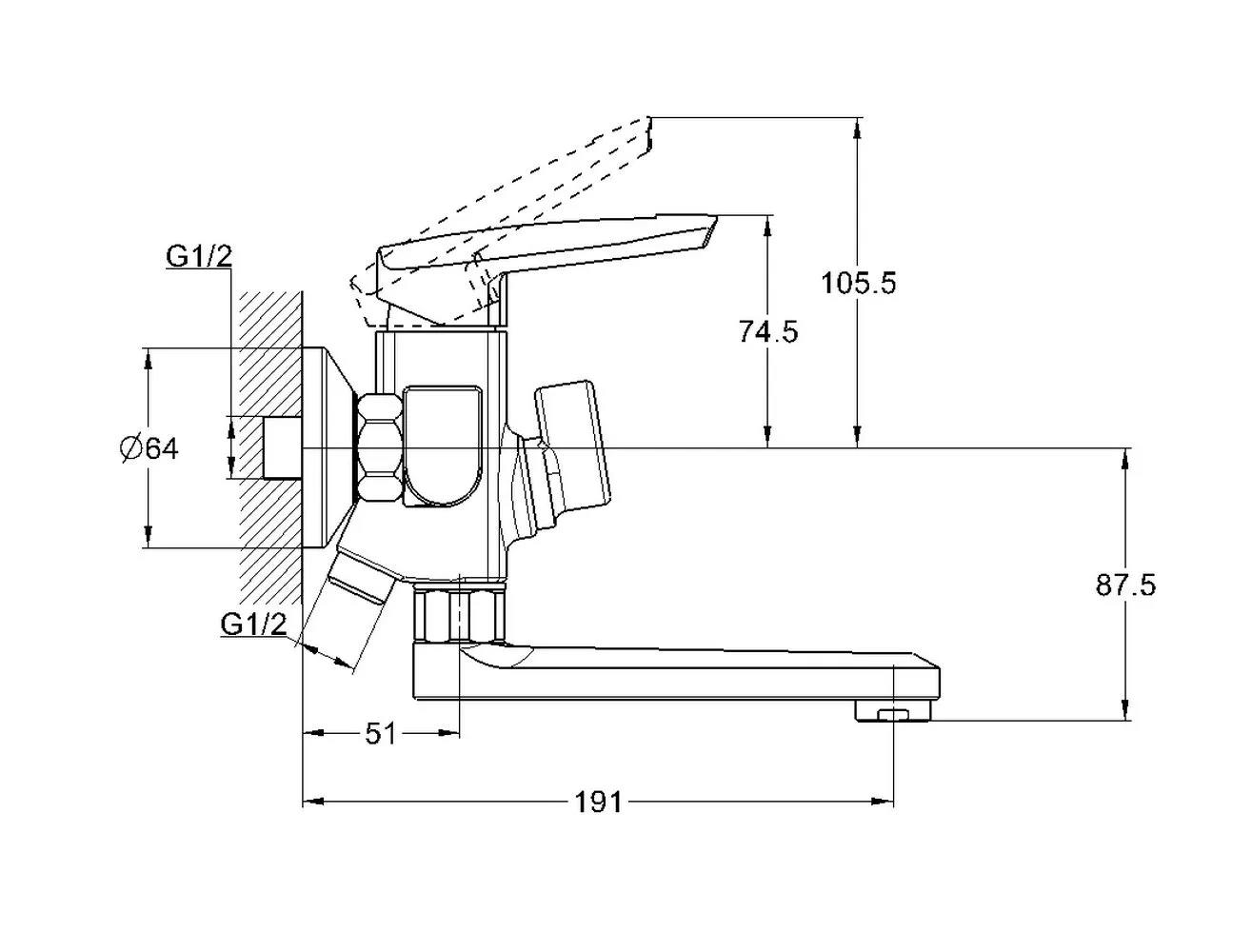 Смеситеь G-lauf LOF3-A033 (2)