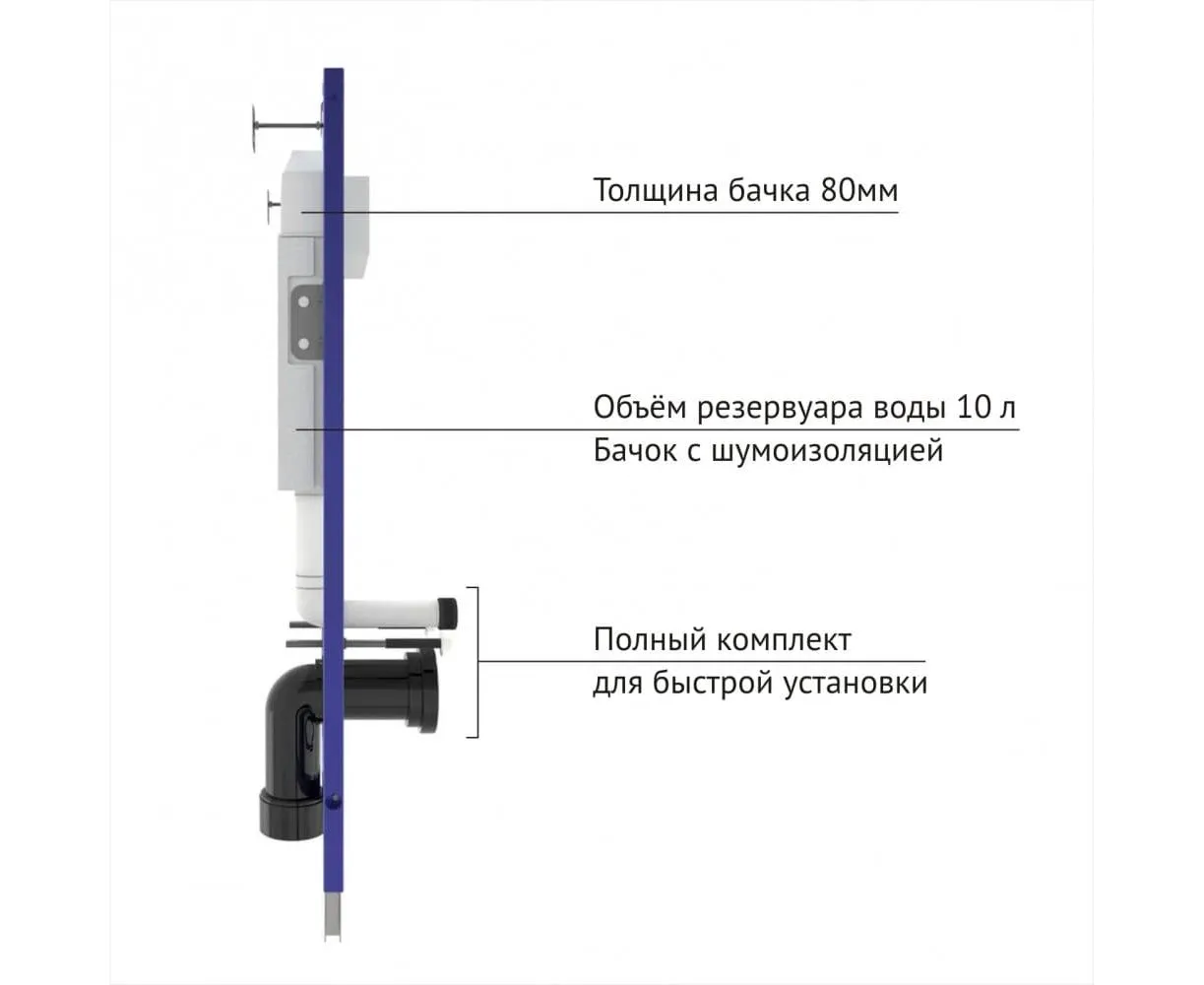 Инсталляция Berges-UNIT кнопка UR3 глянцевый хром (3)