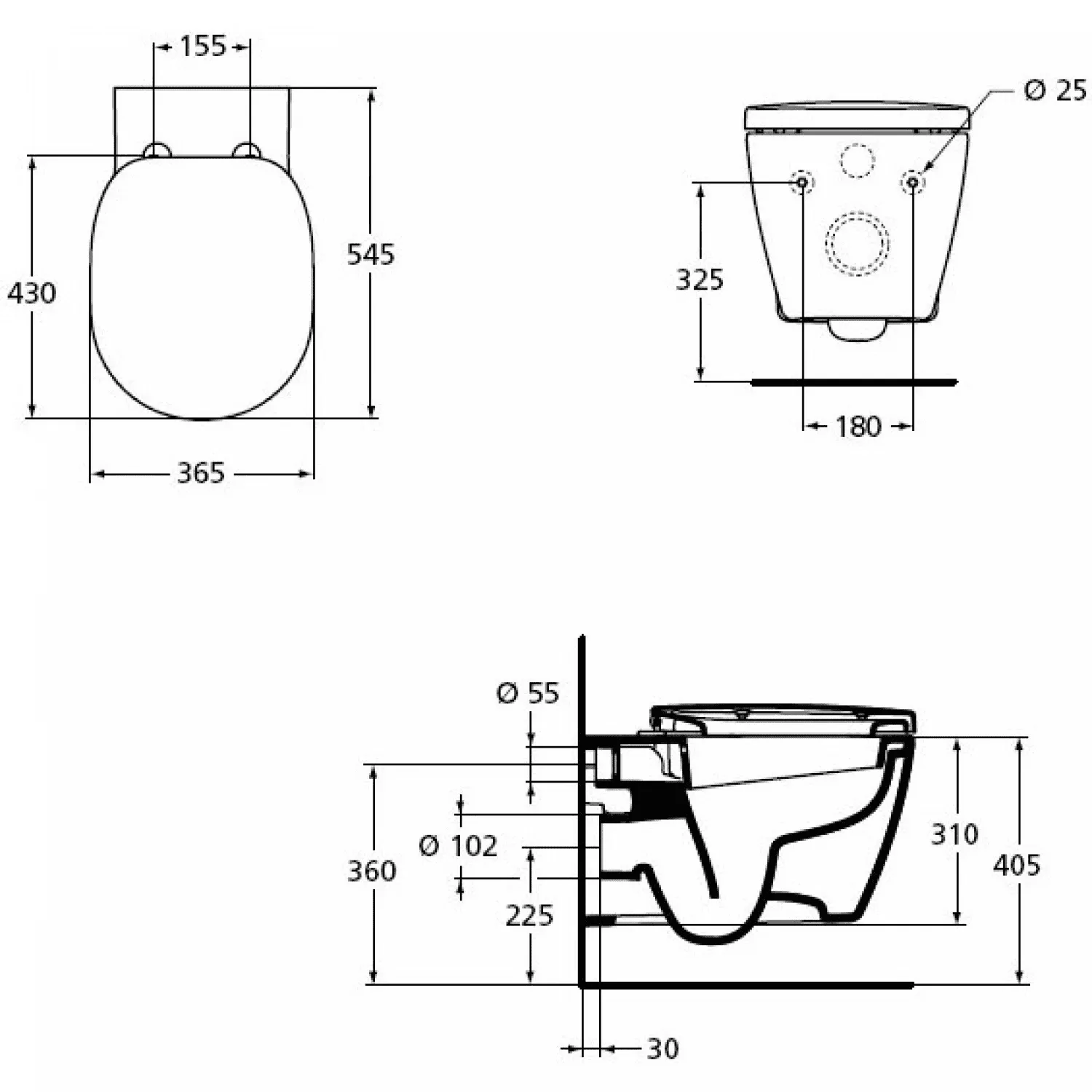 Унитаз подвесной Ideal Standard-Connect W873567 (2)