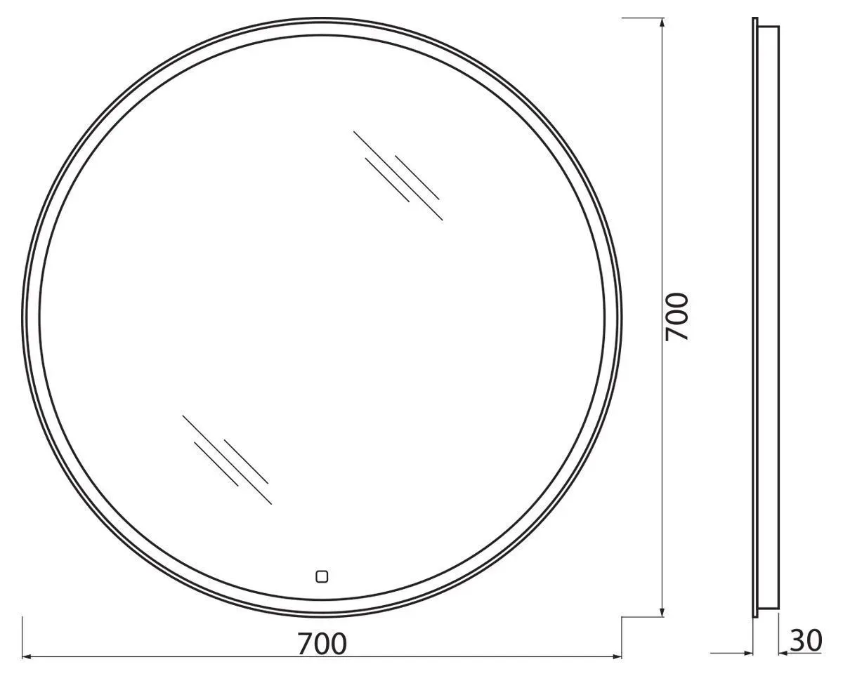 Зеркало Belbagno-SPC-RNG-700-LED-TCH (5)