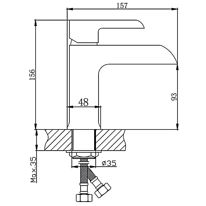 Смеситель для раковины Haiba HB805-8 HB10805-8 (2)