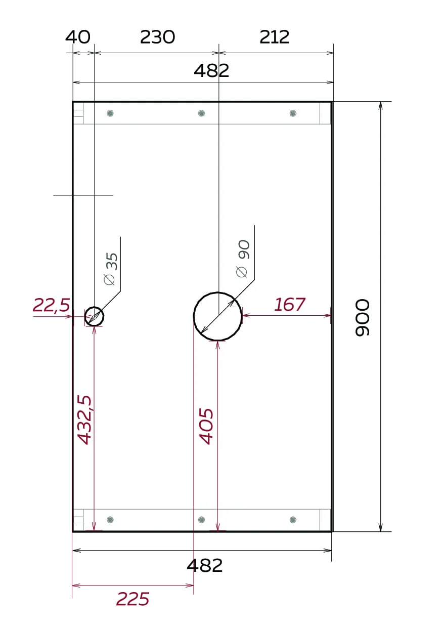 Тумба 1Marka-GRUNGE LOFT 90П 1в.я Бетон светлый (3)