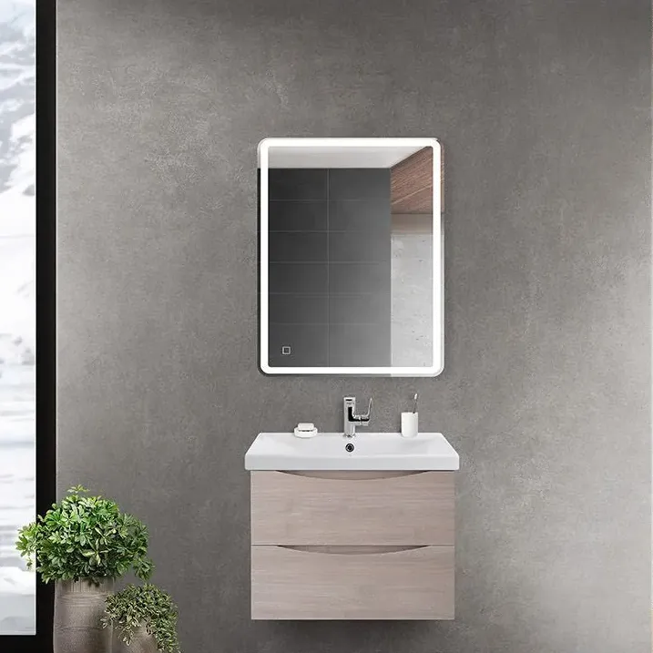 Тумба с раковиной BelBagno MARINO [60, Rovere Grigio, Матовая, MARINO-CER-600-2C-SO-RG-P]