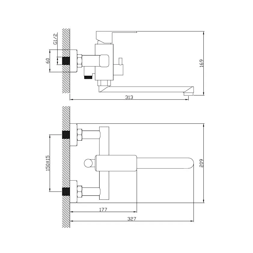 Смеситель Diadonna-D34-222130S (2)