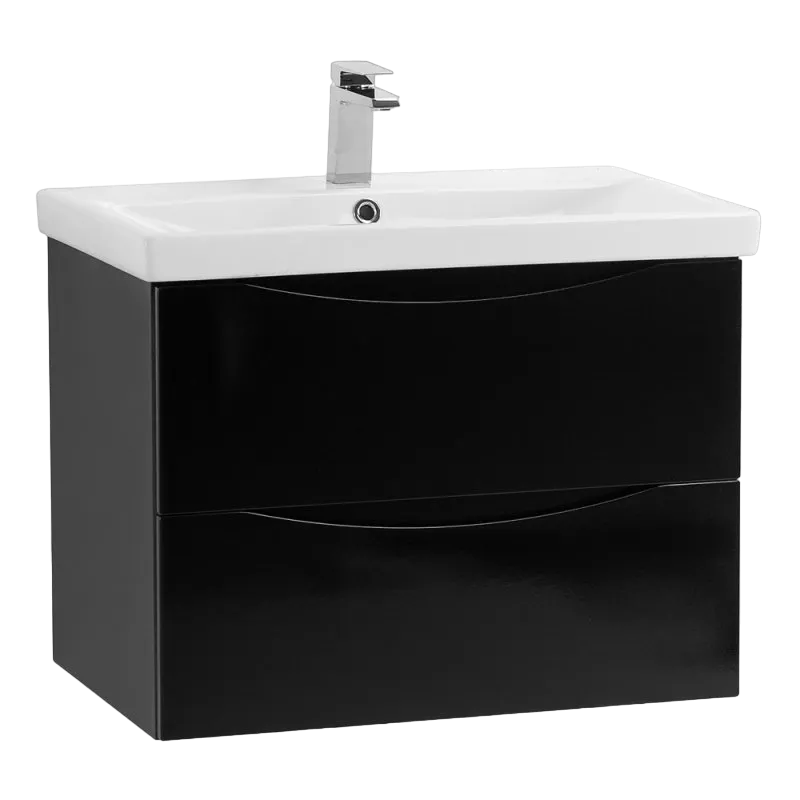 Раковина BelBagno MARINO-CER-600-2C-SO-NL-P Nero Lucido (2)