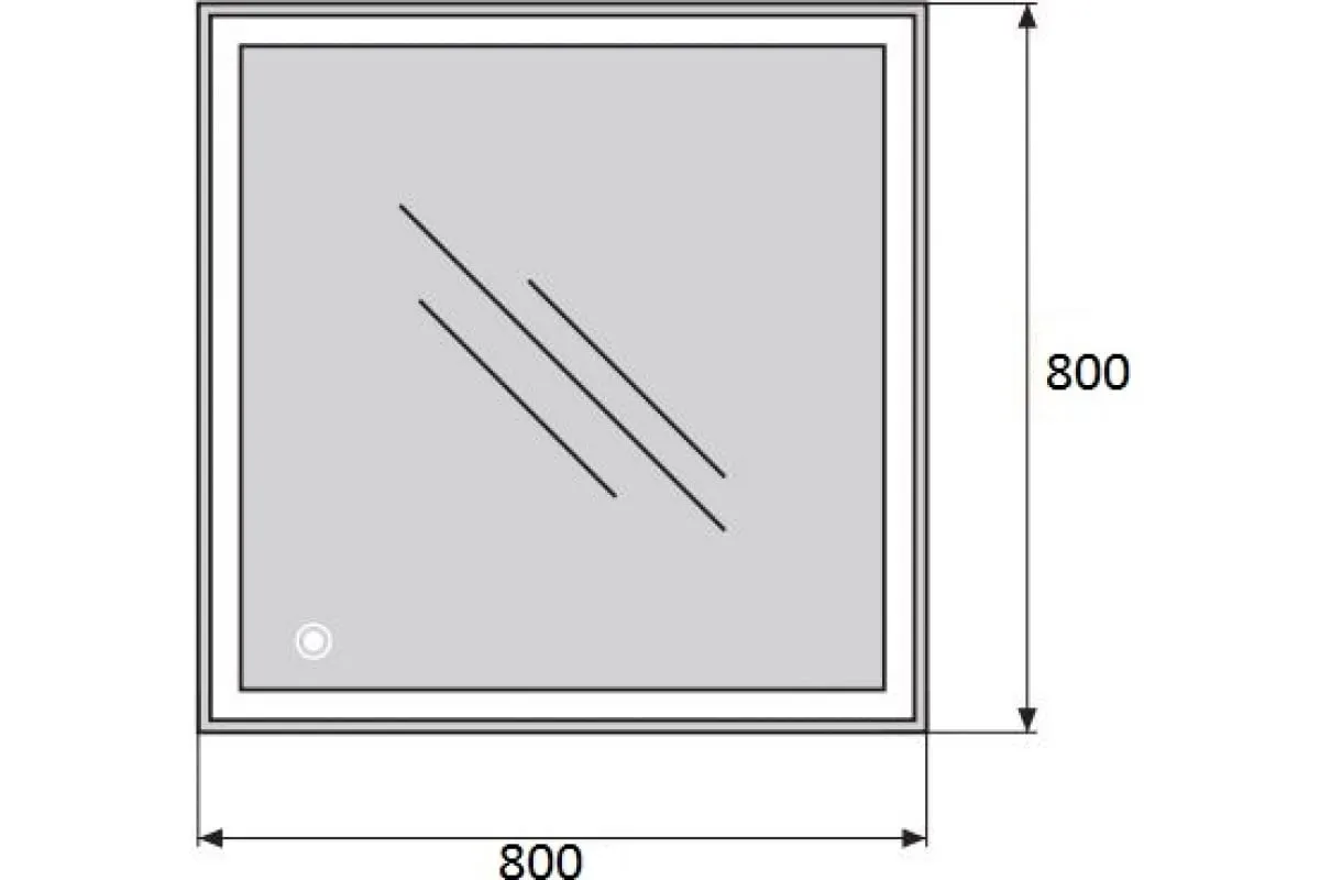 Зерало BelBagno SPC-GRT-800-800-LED-TCH (2)