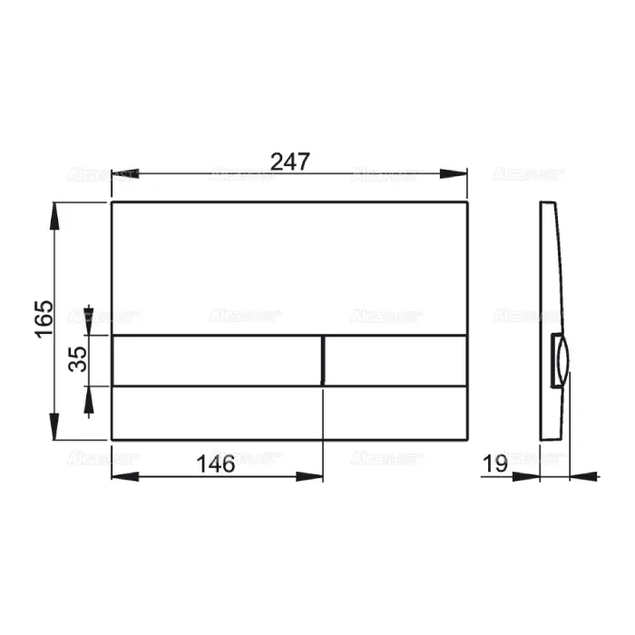 Кнопка AlcaPlast-M1712-8 (2)