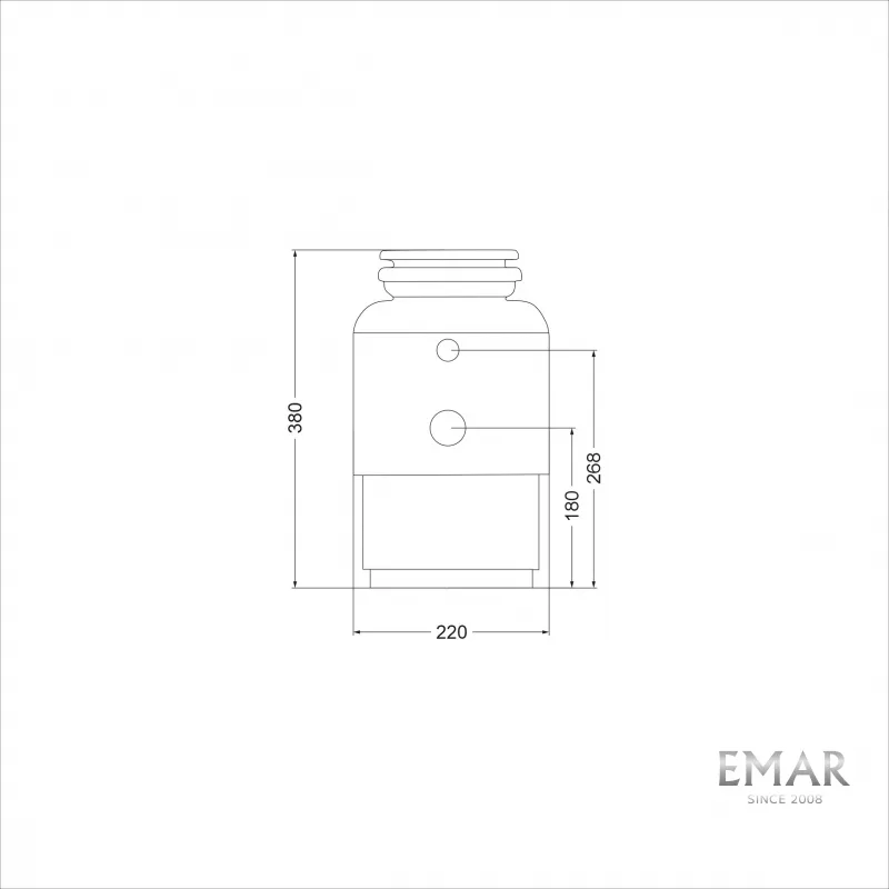 Измельчитель пищевых отходов Emar ATC-KZ560A (3)