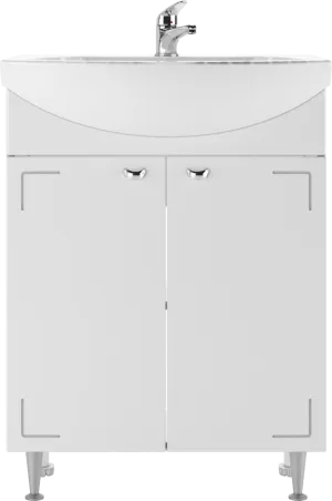 Тумба с раковиной Айсберг Элеганс 65 Классик без ящика