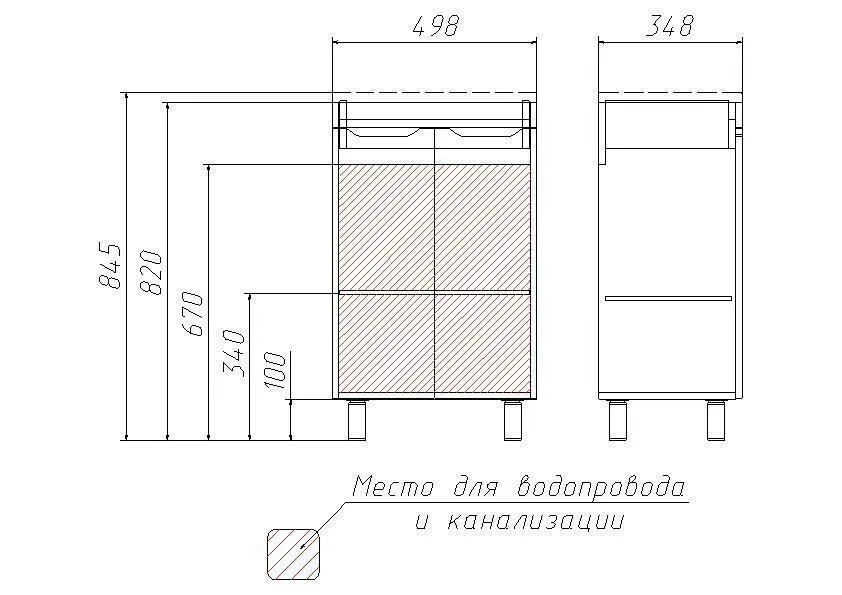 Тумба Домино-Andrea 50 3D (3)