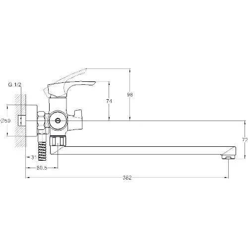 Смеситель SOLONE FAB7-A020 (2)