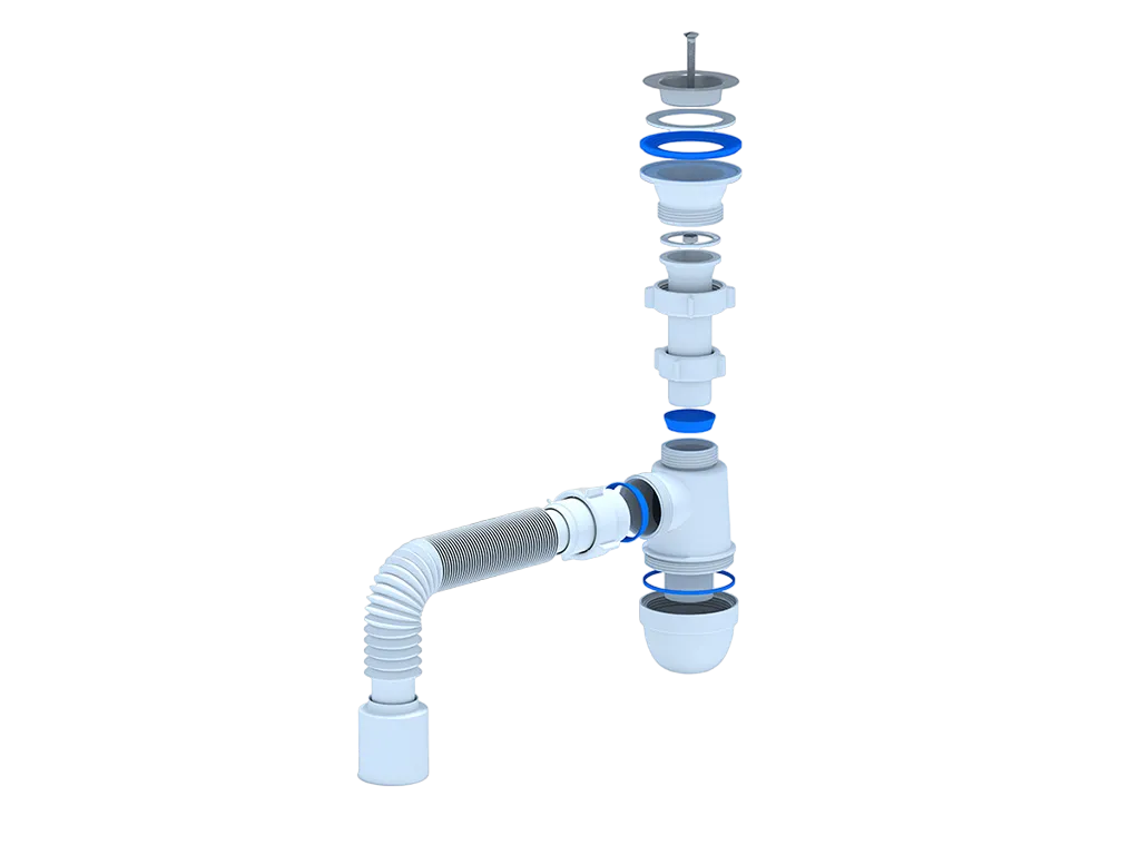 Сифон для раковины Ани Пласт (С0110) 1,12х40 - 2