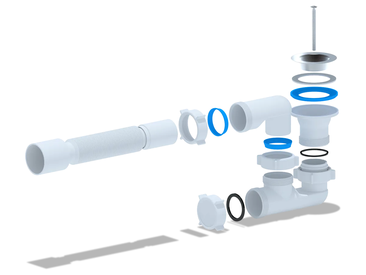 Сифон АНИ 1 12 ддуш с г.тр. 40х50  Е215 (Е 010) - 2