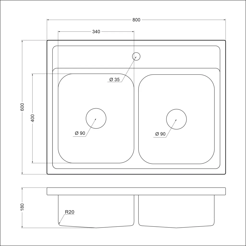 Мойка EMAR T6080A (2)