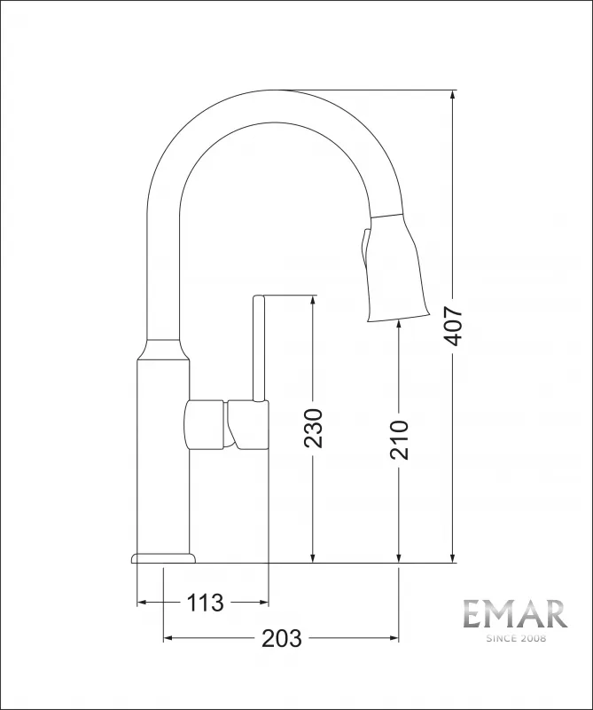 Кухонный смеситель Емар ЕС-7011 (3)