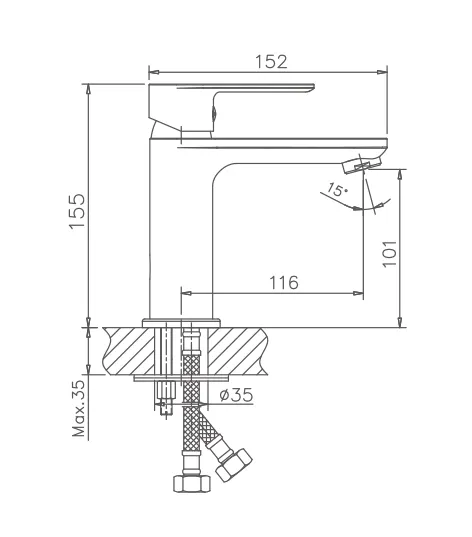 Смеситель для раковины Haiba-HB10505-8 (2)