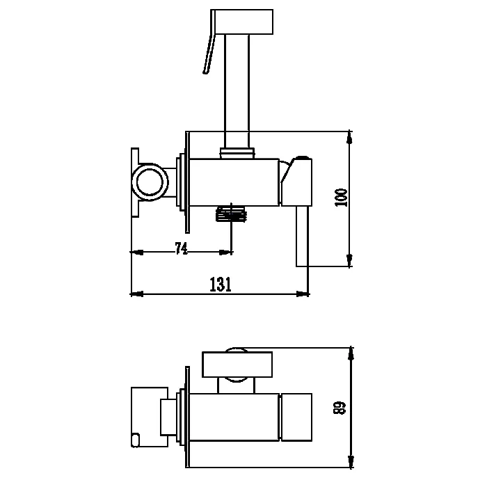 Смеситель с гигиеническим душем Haiba HB5512 (2)