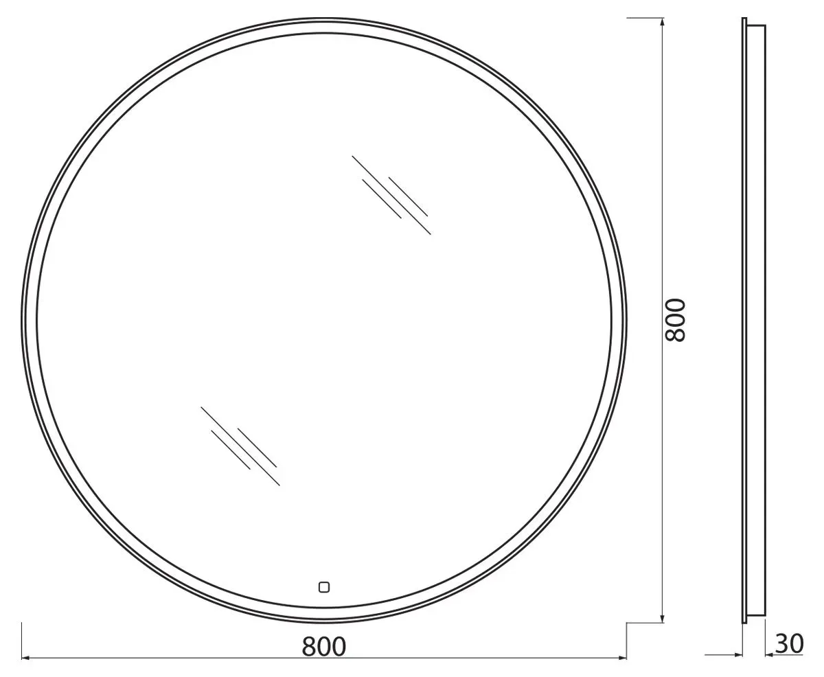 Зеркало BelBagno SPC-RNG-800-LED-TCH (5)